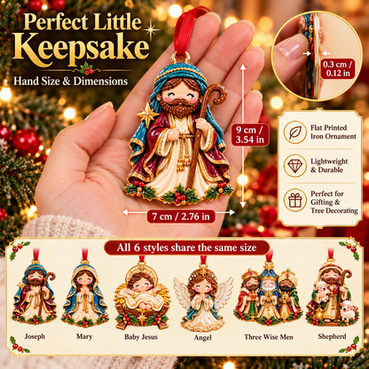 🎁 50% OFF Today! 🎄 Nativity Characters Christmas Ornaments