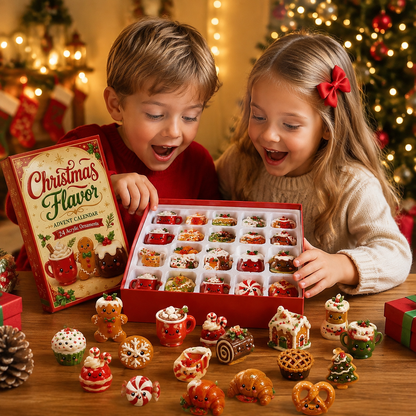 CHRISTMAS KICKOFF 50% OFF - Christmas Flavors Advent Calendar 2026 - 24-Day Festive Countdown, Acrylic Charms Blind Box - Gift For Family & Friends