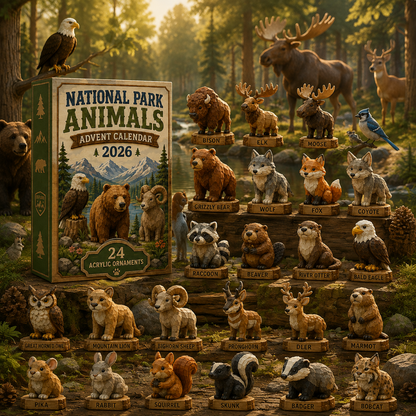 National Park Adorable Animals Advent Calendar 2026 - 24-Day Festive Countdown