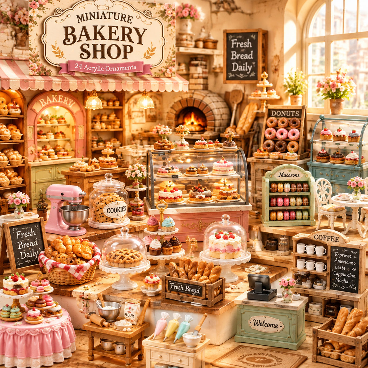 Miniature Bakery Shop Advent Calendar 2026 - 24-Day Festive Countdown