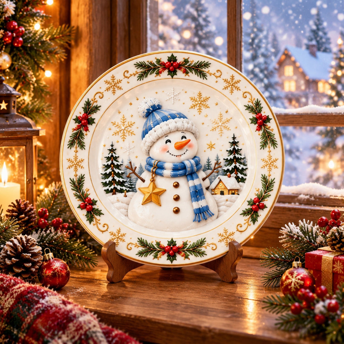 Christmas Dinner Plate Collection – 6 Festive Holiday Designs