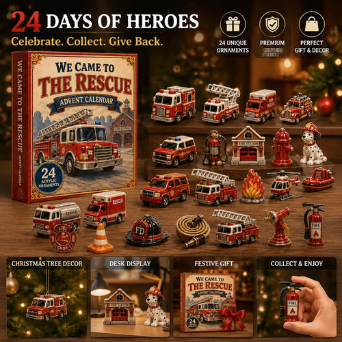 Rescue Team Advent Calendar 2026 - 24-Day Festive Countdown, Acrylic Charms Blind Box