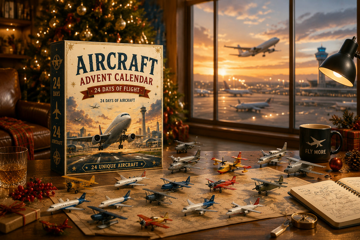 ⏳ Last Day 50% OFF – ✈️ Aircraft Advent Calendar 2026 | 24 Days of Flight with 24 Unique Miniature Airplanes, Jets & Aviation Collectibles 🎄🎁