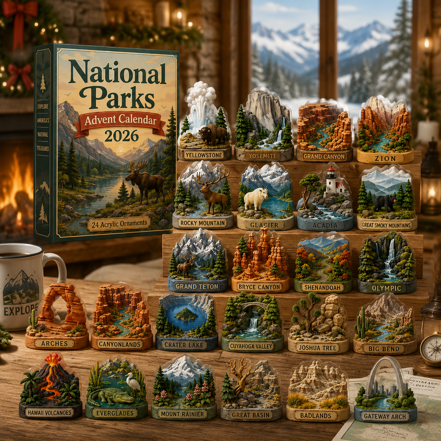 National Parks Advent Calendar 2026 - 24-Day Festive Countdown