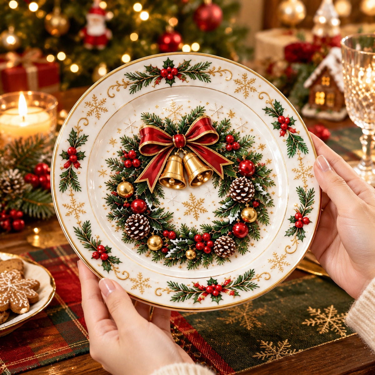 Christmas Dinner Plate Collection – 6 Festive Holiday Designs