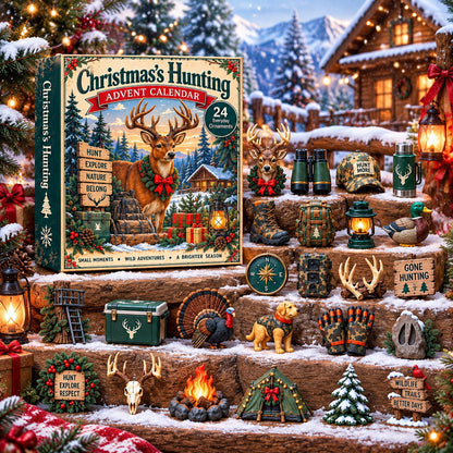 Christmas Hunting Advent Calendar 2026 - 24-Day Festive Countdown, Acrylic Charms Blind Box