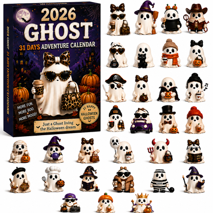 👻31‑Day Halloween Ghost Adventure Advent Calendar | 31 Collectible Ghost Figurines Box