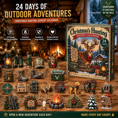 Christmas Hunting Advent Calendar 2026 - 24-Day Festive Countdown, Acrylic Charms Blind Box
