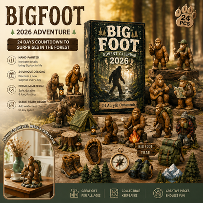 Camping Big Foot Advent Calendar 2026 - 24-Day Festive Countdown