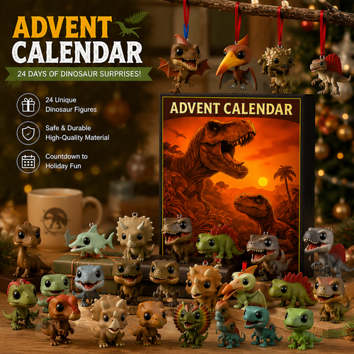 🦖Dinosaur Advent Calendar, 24‑Day Christmas Countdown Calendar