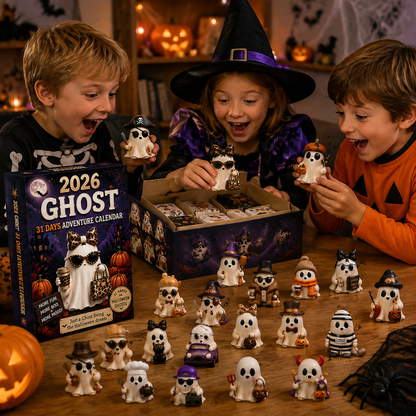 👻31‑Day Halloween Ghost Adventure Advent Calendar | 31 Collectible Ghost Figurines Box