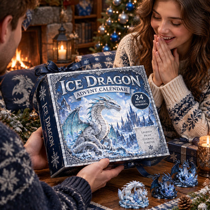 Ice Dragon Advent Calendar 2026 - 24-Day Festive Countdown, Acrylic Charms Blind Box