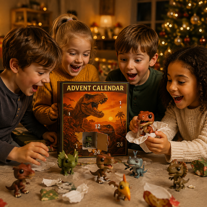 🦖Dinosaur Advent Calendar, 24‑Day Christmas Countdown Calendar
