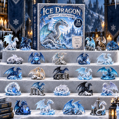 Ice Dragon Advent Calendar 2026 - 24-Day Festive Countdown, Acrylic Charms Blind Box