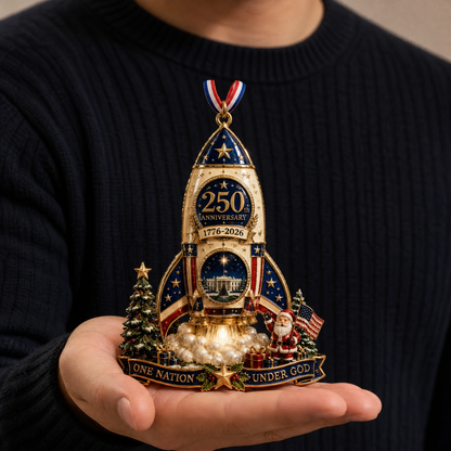 USA 250th Anniversary Christmas Ornament