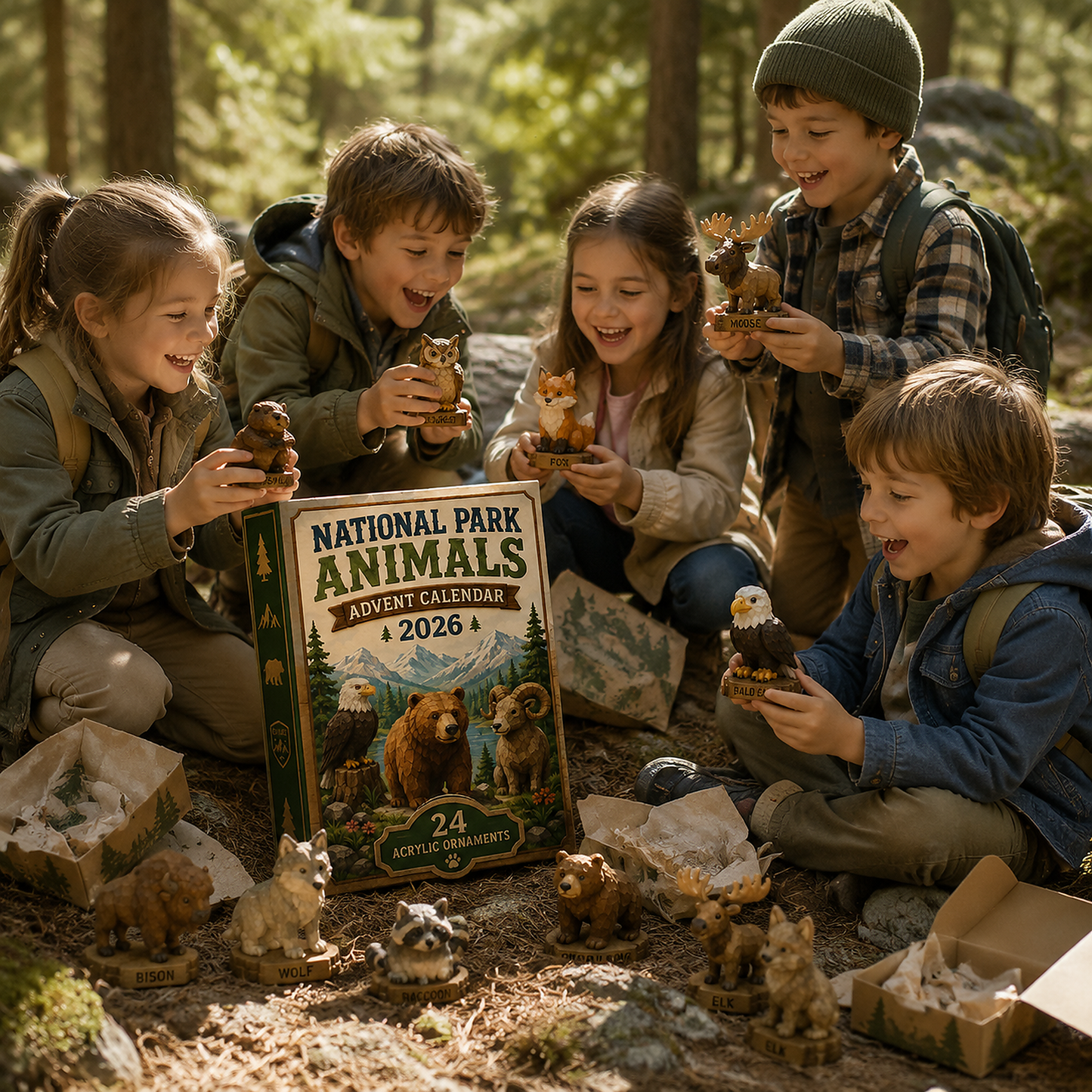 National Park Adorable Animals Advent Calendar 2026 - 24-Day Festive Countdown