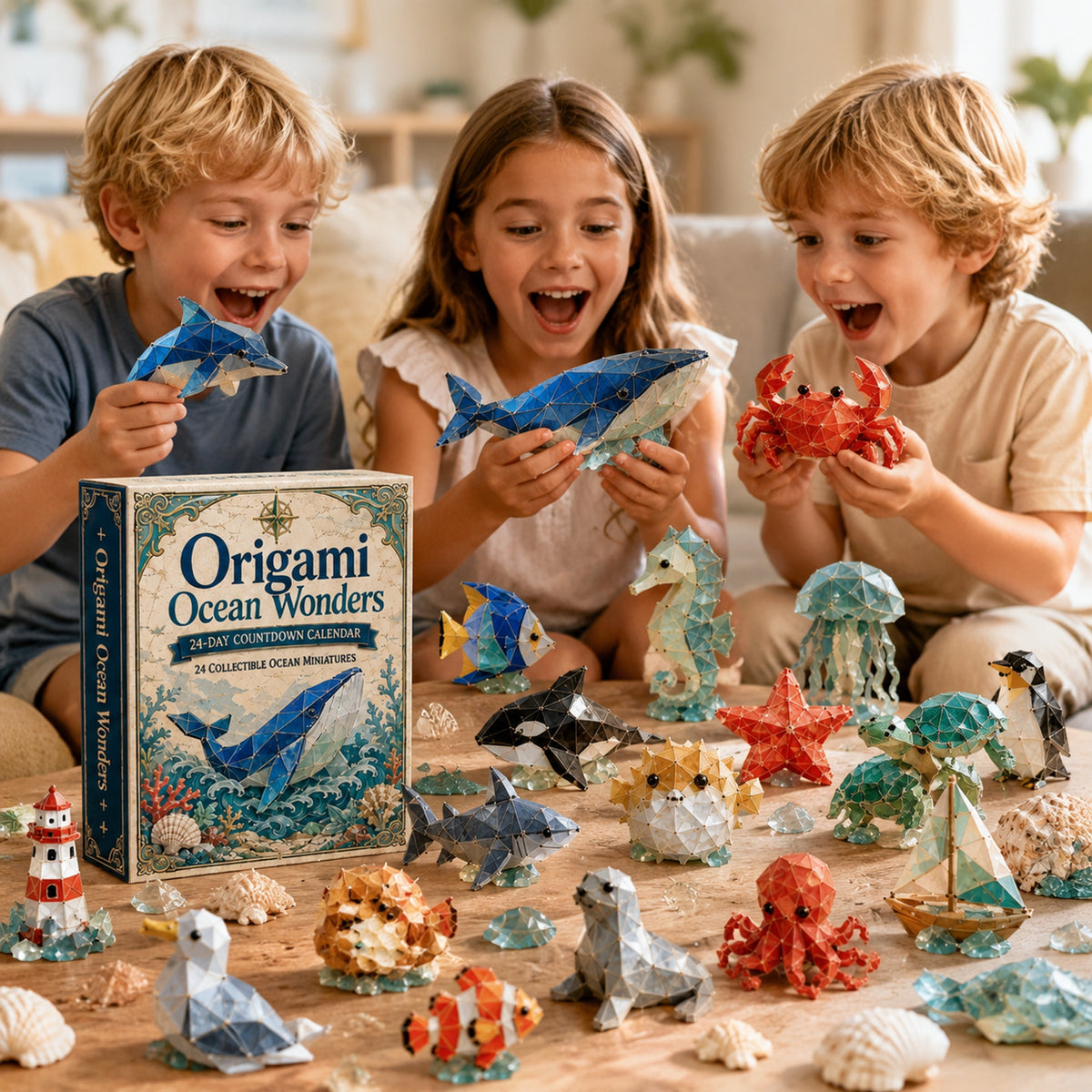Origami Ocean Wonders 24-Day Countdown Calendar 2026