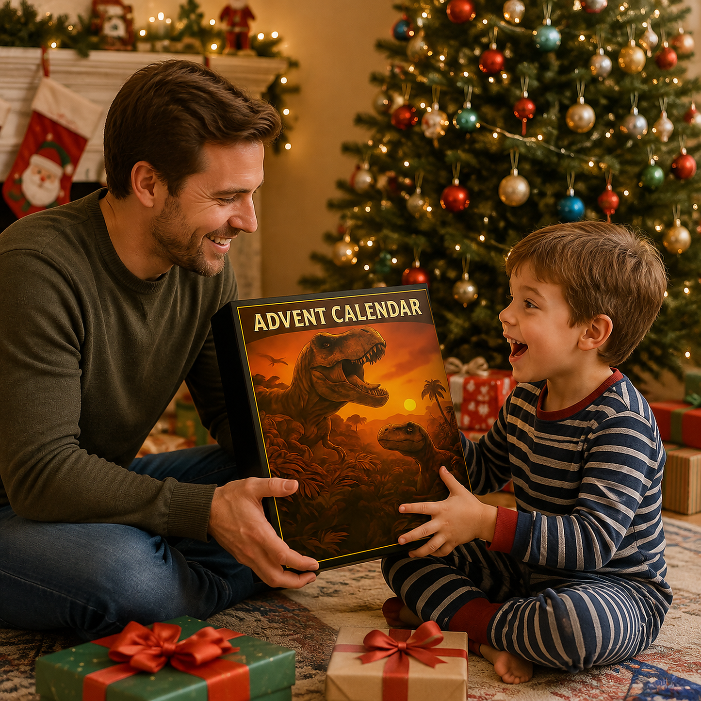 🦖Dinosaur Advent Calendar, 24‑Day Christmas Countdown Calendar