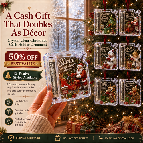 🔥Last 100pcs✨-🎄Christmas Fuel-Up Cash Gift Ornament