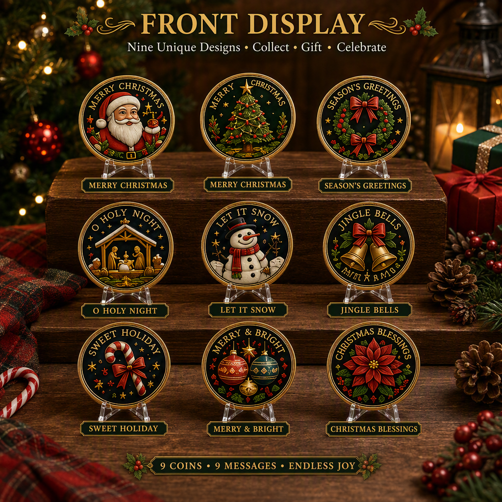🔥LAST DAY 50% OFF🎄Christmas Commemorative Coin Collection (9-Coin Gift Set)