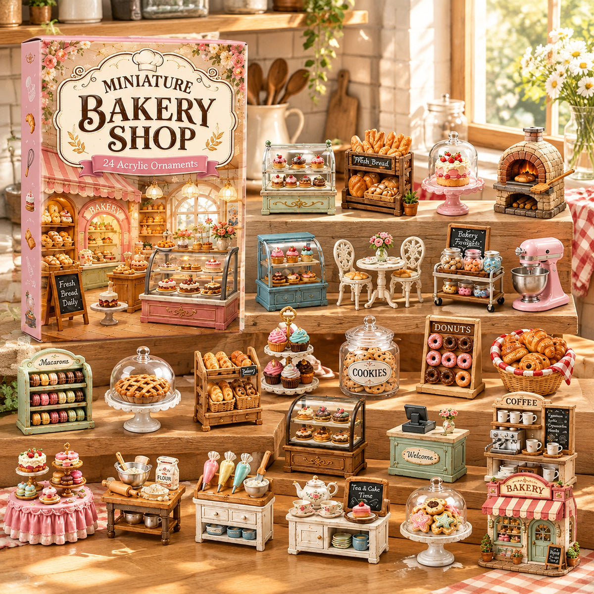 Miniature Bakery Shop Advent Calendar 2026 - 24-Day Festive Countdown