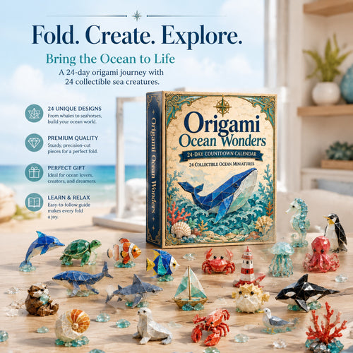 Origami Ocean Wonders 24-Day Countdown Calendar 2026