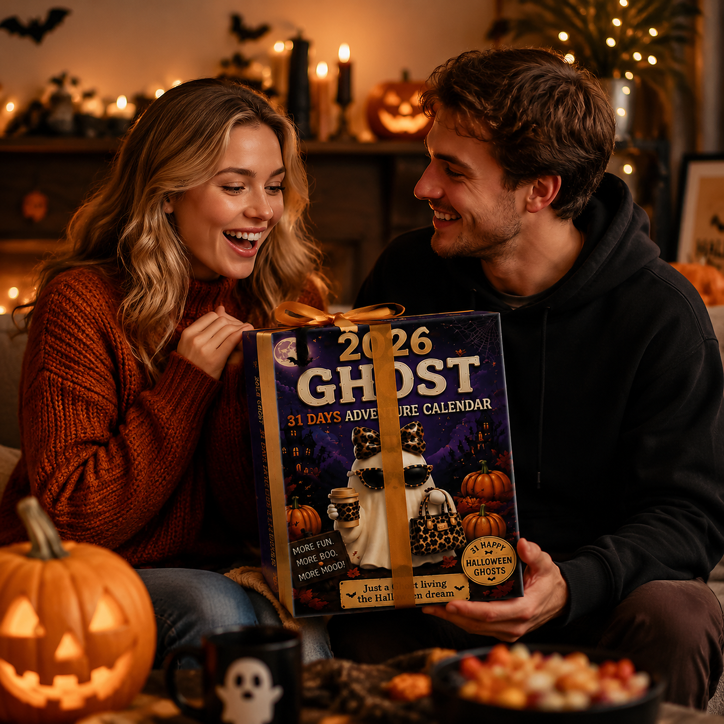👻31‑Day Halloween Ghost Adventure Advent Calendar | 31 Collectible Ghost Figurines Box