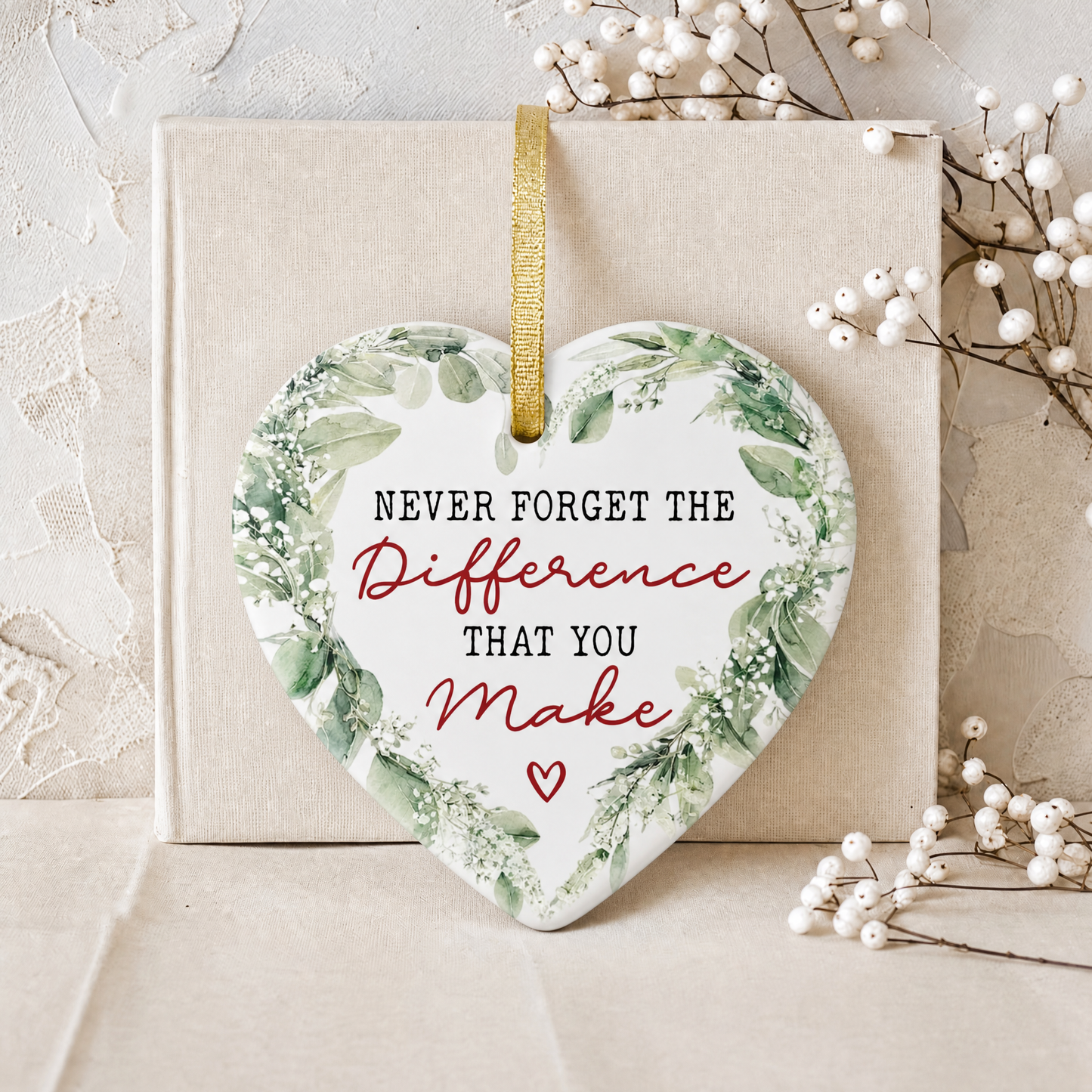 Heart-Shaped Christmas Ornament – A Meaningful Keepsake From the Heart