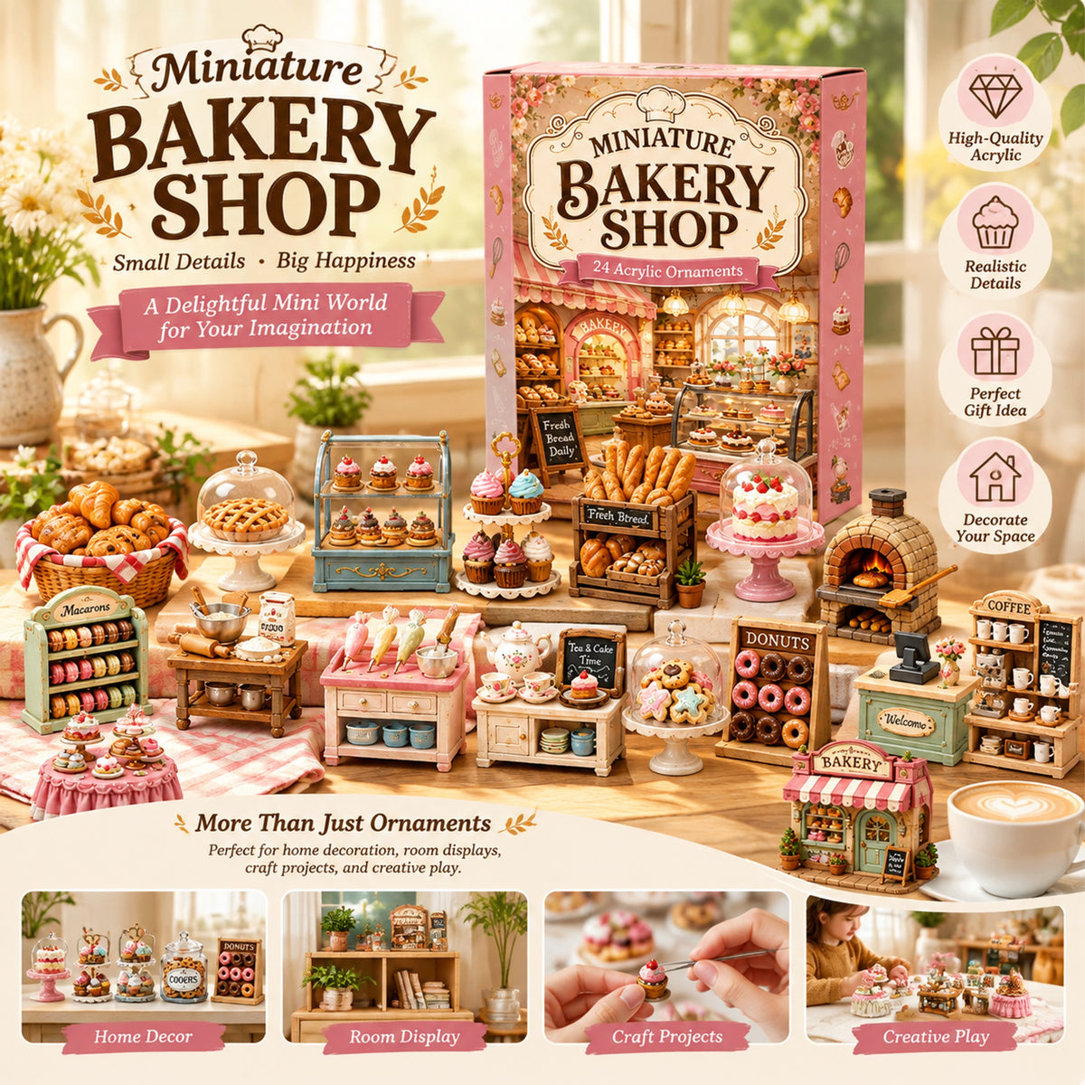 Miniature Bakery Shop Advent Calendar 2026 - 24-Day Festive Countdown