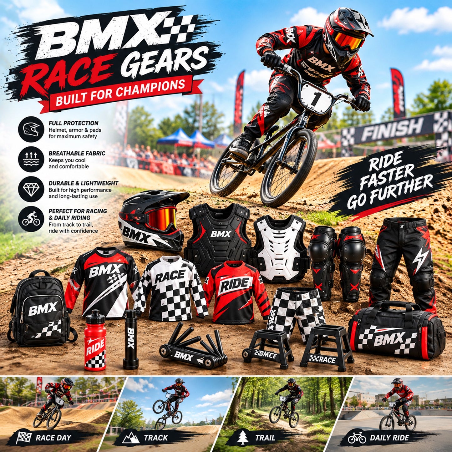 BMX Race Gears Advent Calendar 2026 - 24-Day Festive Countdown, Acrylic Charms Blind Box