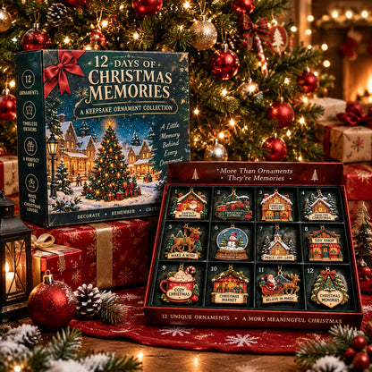 🎄12‑Day Christmas Memories Ornament Set ✨A Story Behind Every Ornament
