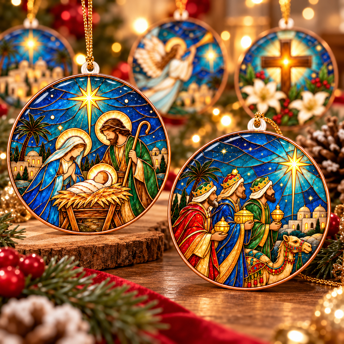 Bethlehem Nativity Christmas Ornament – Christian Christmas Decorations