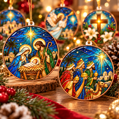 Bethlehem Nativity Christmas Ornament – Christian Christmas Decorations
