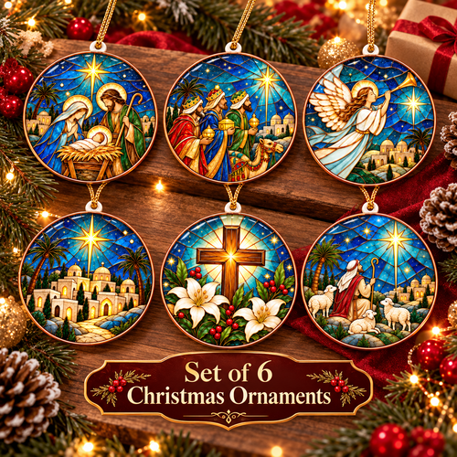 Bethlehem Nativity Christmas Ornament – Christian Christmas Decorations