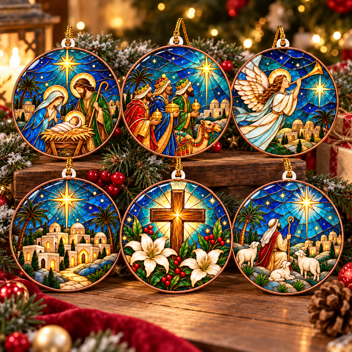 Bethlehem Nativity Christmas Ornament – Christian Christmas Decorations