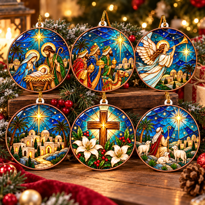 Bethlehem Nativity Christmas Ornament – Christian Christmas Decorations
