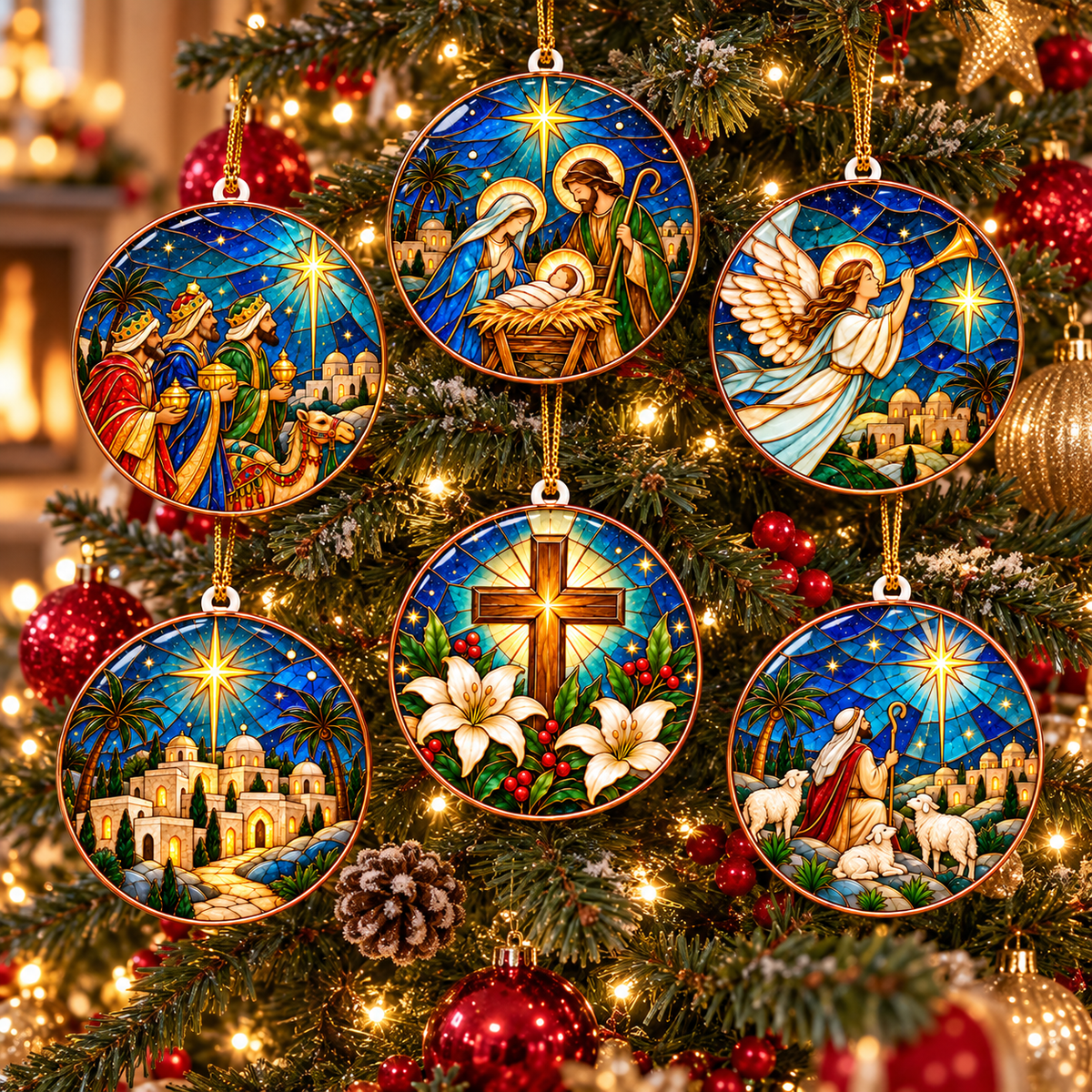 Bethlehem Nativity Christmas Ornament – Christian Christmas Decorations