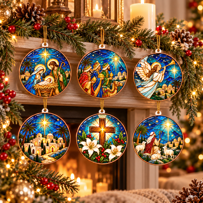 Bethlehem Nativity Christmas Ornament – Christian Christmas Decorations