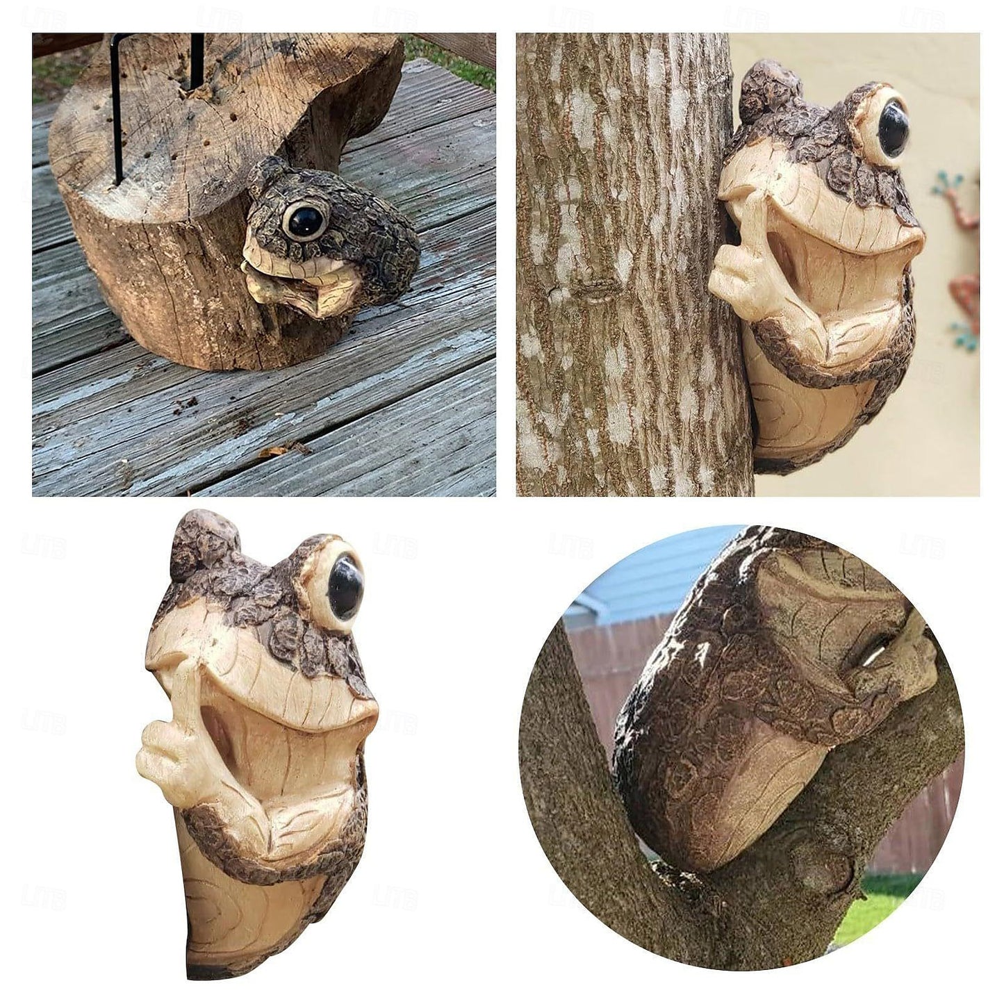 🐸Peeping Frog Yard Decoration